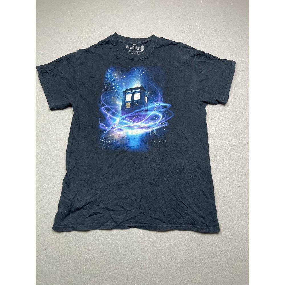 Ripple Junction Doctor Who T-Shirt 100% Cotton Black Graphic Size M Mens